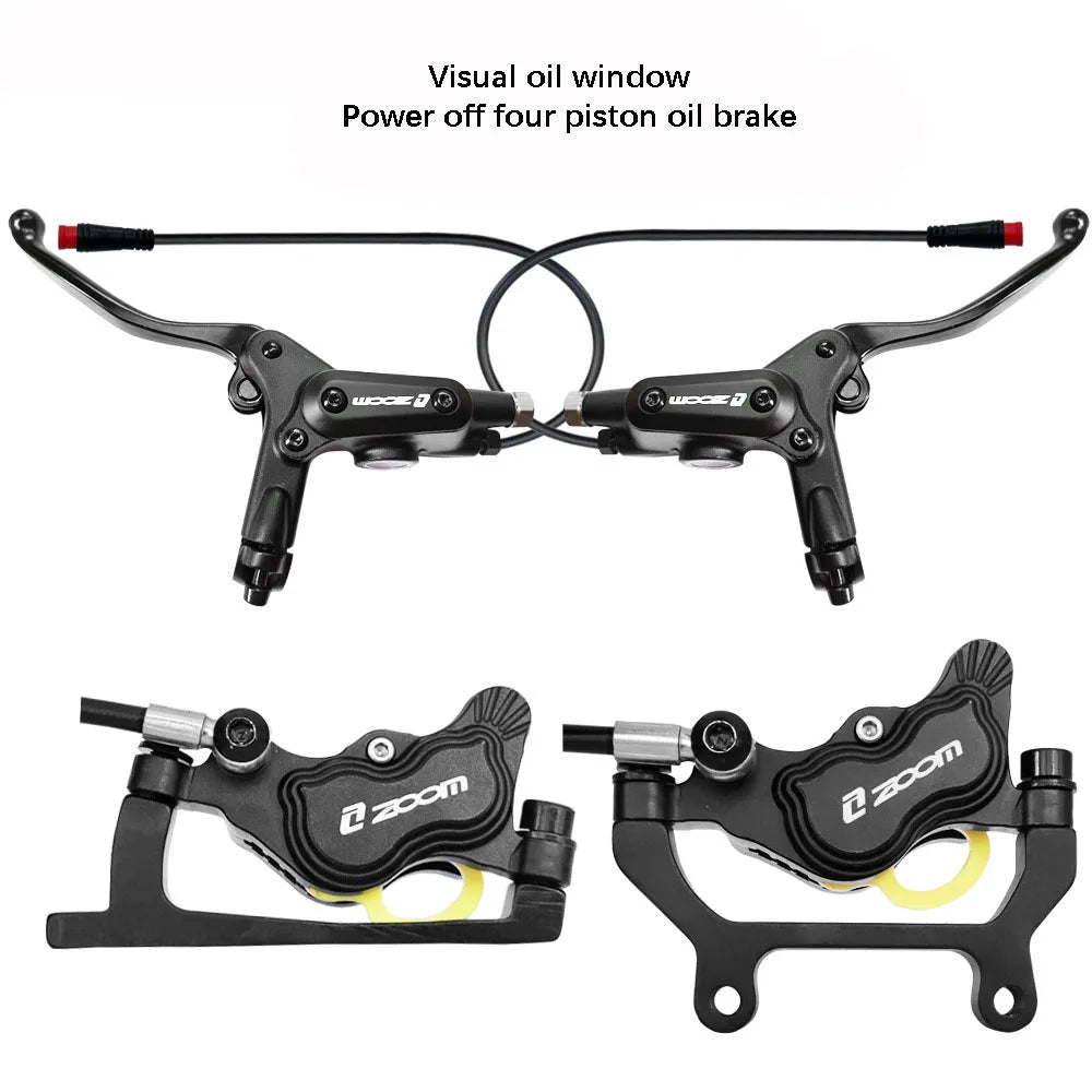 Full 4-Piston Hydraulic Brake Kit