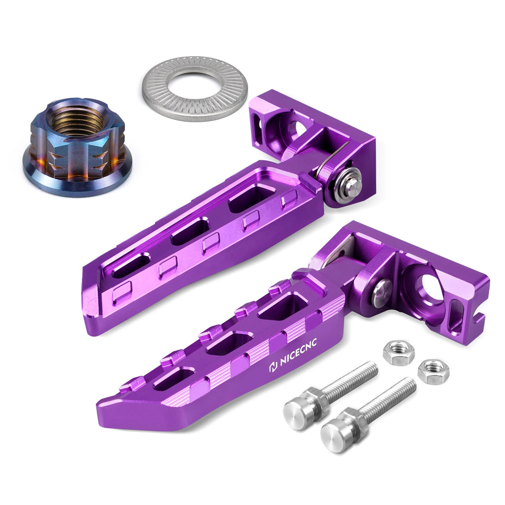 CNC rear stunt pegs for e-moto