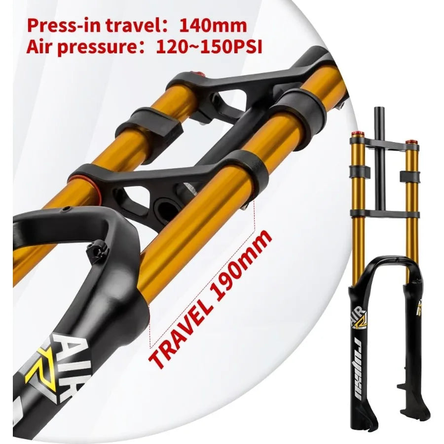 Gold 140mm e-bike Front Suspension