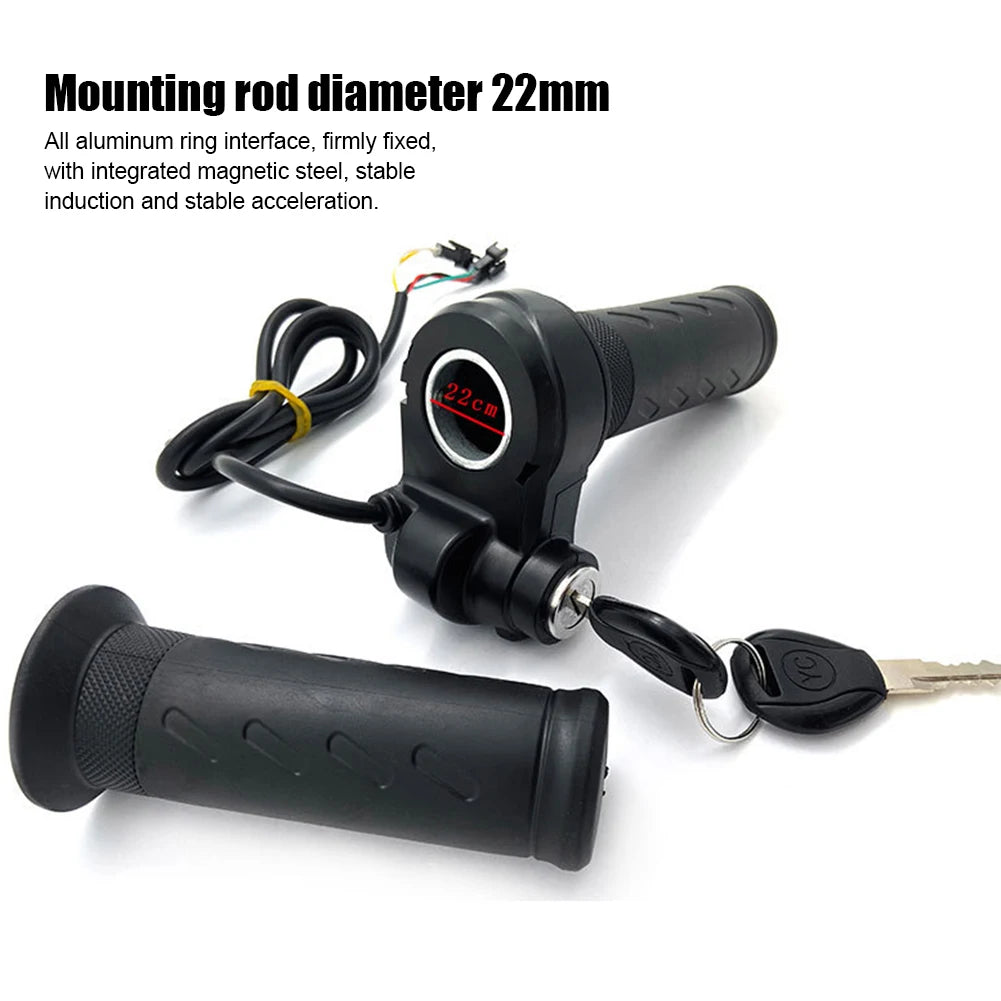 E-Bike Twist Throttle and Key Ignition