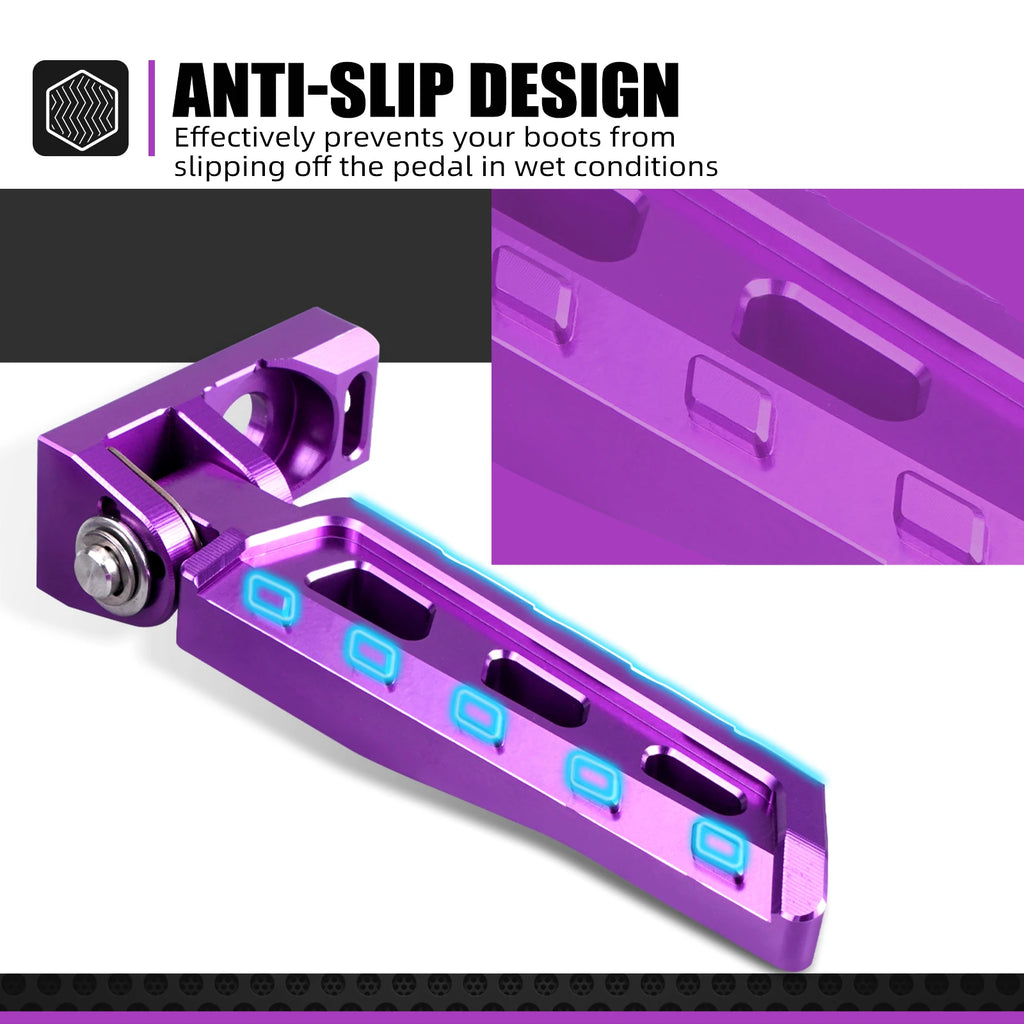 CNC rear stunt pegs for e-moto