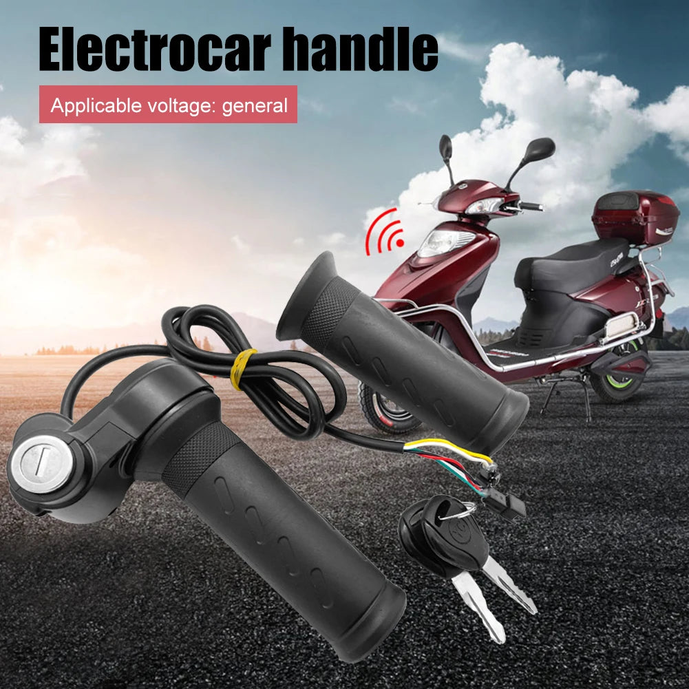 E-Bike Twist Throttle and Key Ignition