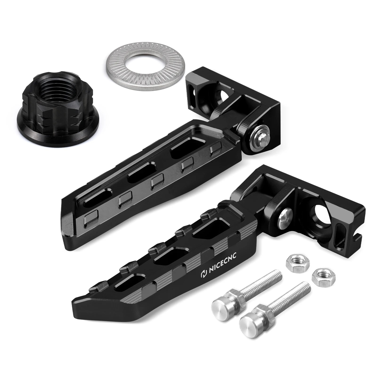 CNC rear stunt pegs for e-moto