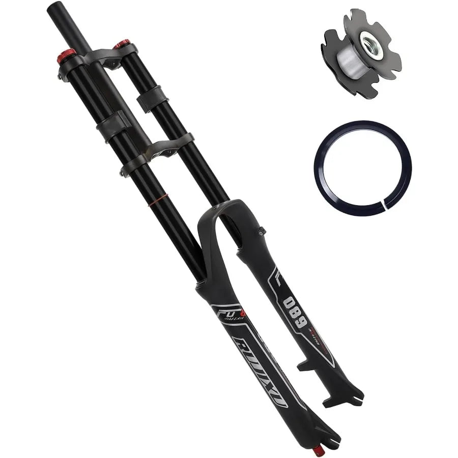 Downhill style e-bike Front Suspension