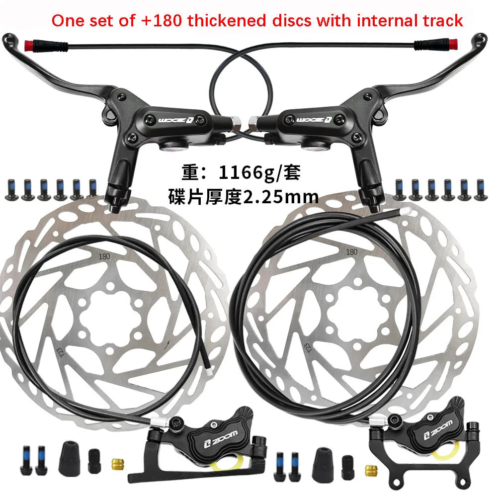 Full 4-Piston Hydraulic Brake Kit