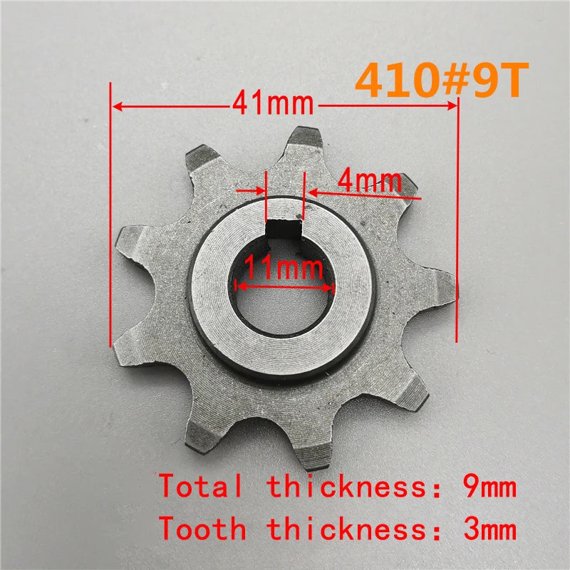 9-13 Teeth Electric Bike Motor Sprocket