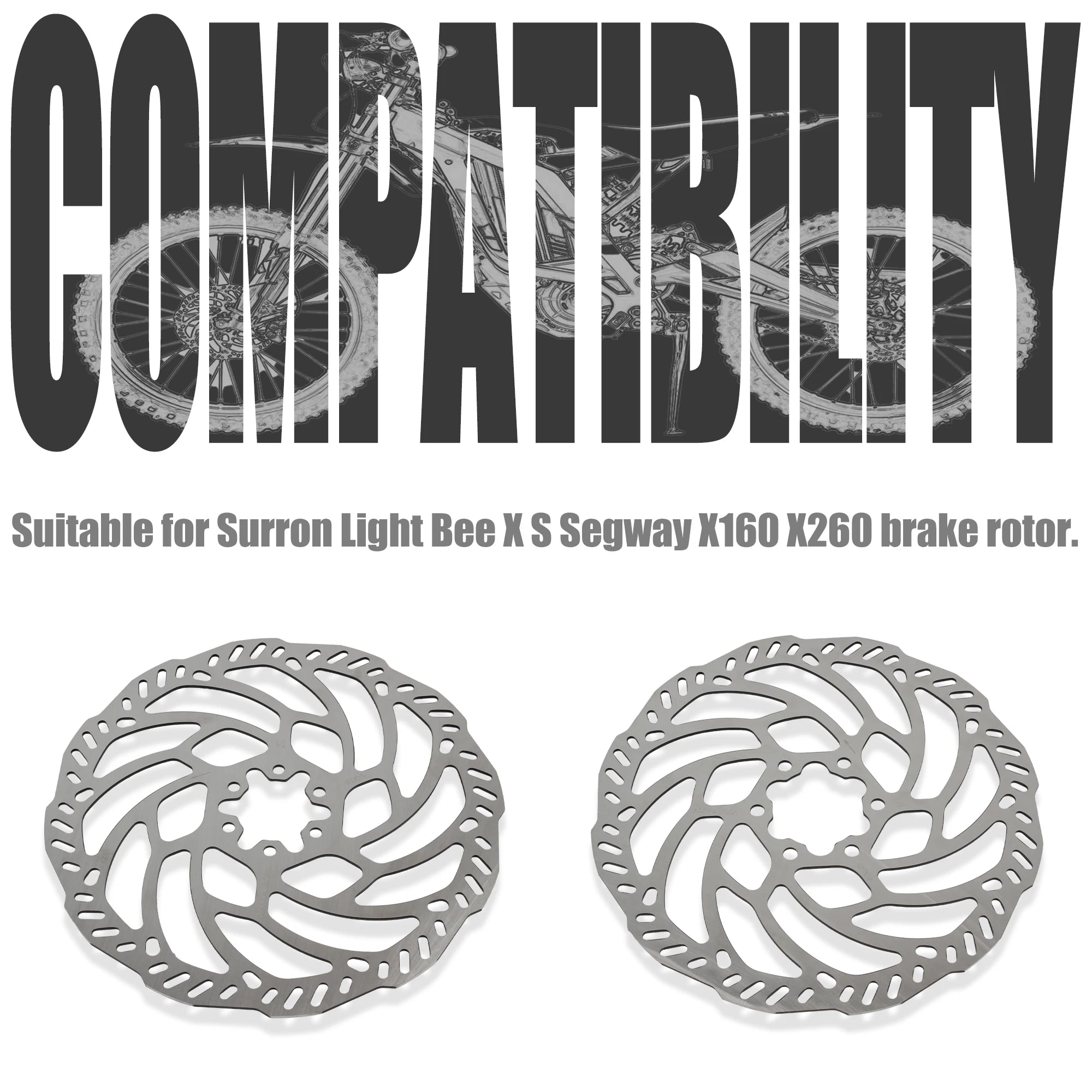 203mm Brake Disk set for E-moto Bikes