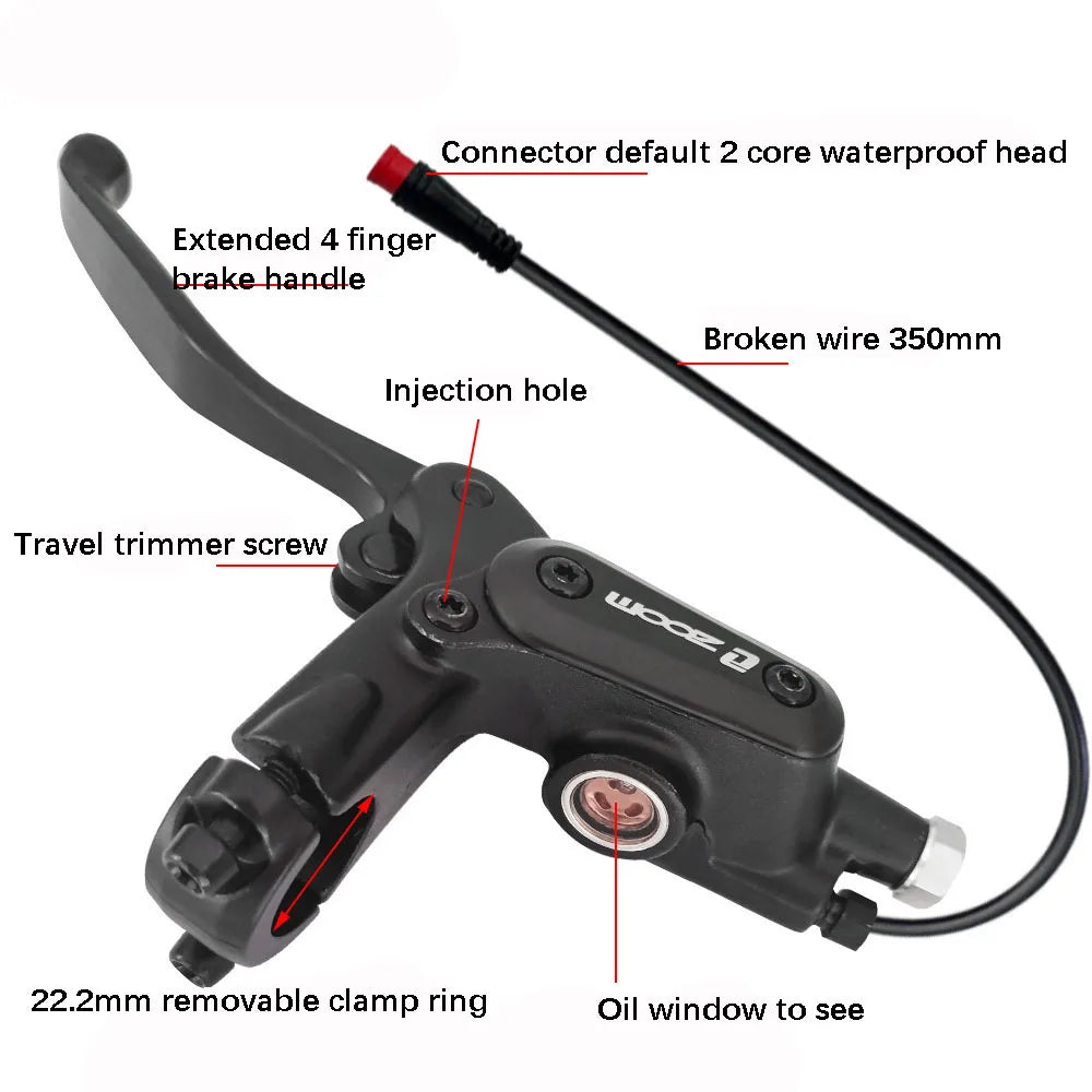 Full 4-Piston Hydraulic Brake Kit